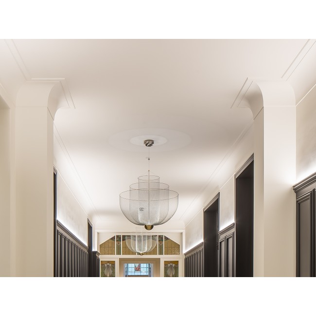 Cornice per illuminazione indiretta - Orac Decor - L200xP3,4xH8,3 cm - C324