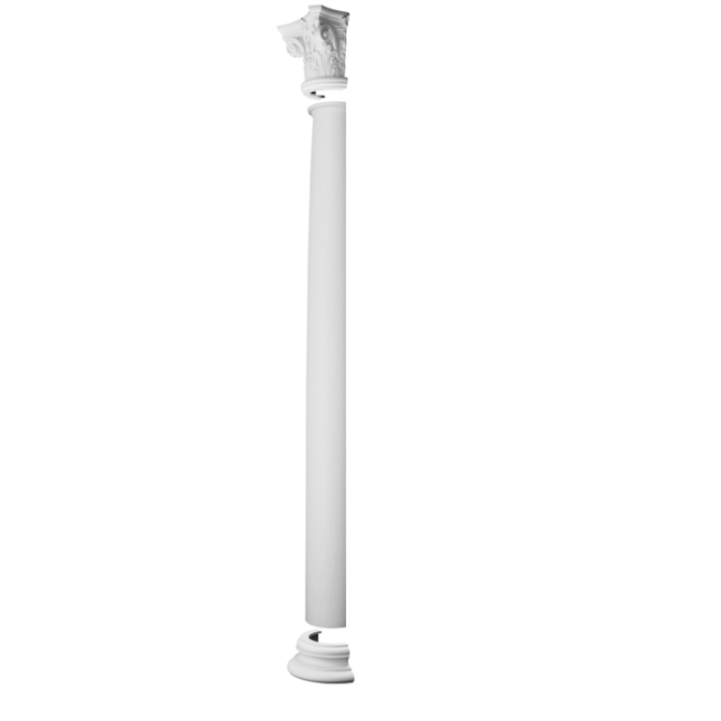 Semicolonna piatta senza scanalature K1101
