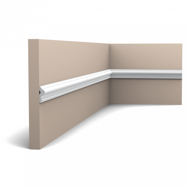 Packung mit 4 Metern Profil PX201 - 200 x 2,5 x 0,8 cm - Cimaise Orac Décor (1)