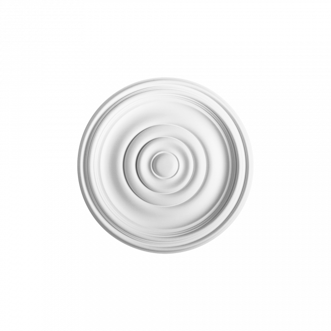 Rosace De Plafond En Polyuréthane Blanc - Décoration Adhésive Design Européen Pour Intérieur