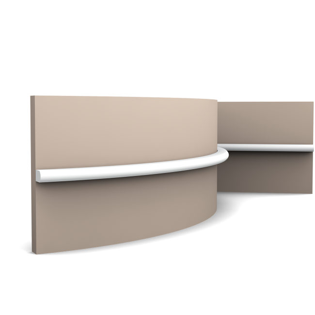 Cimaise flexible, fine et arrondie - Orac Decor - L200xp1.8xH1cm - PX209F (1)