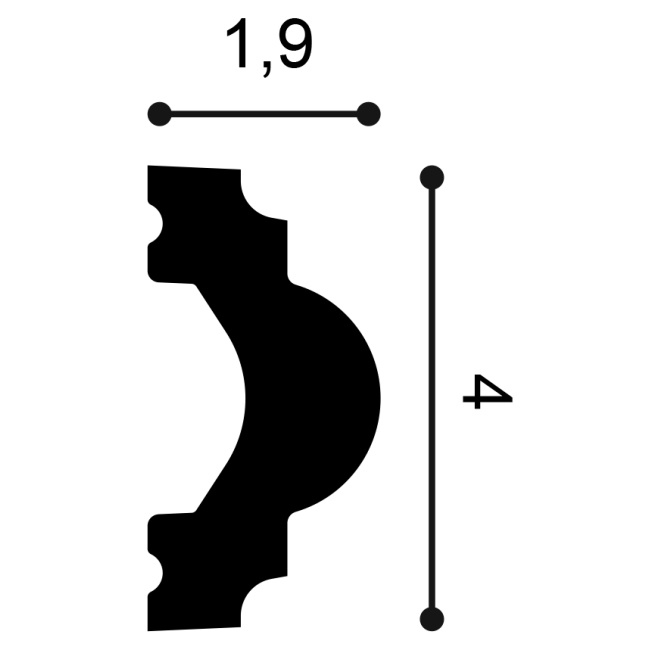 Cimaise classique aux courbes rustiques PX120 (4)
