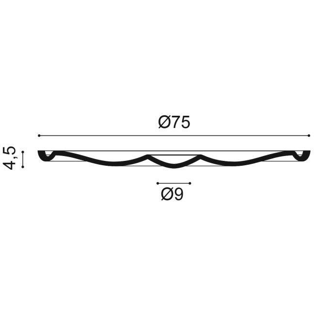 Grande rosace ornée de motifs de feuilles R27 (2)