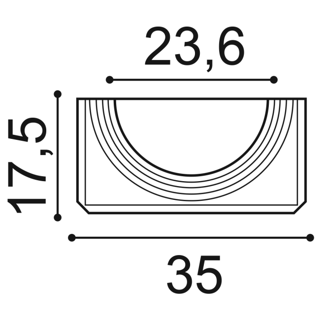 Lot de 2 bases carrées K1131 (2)