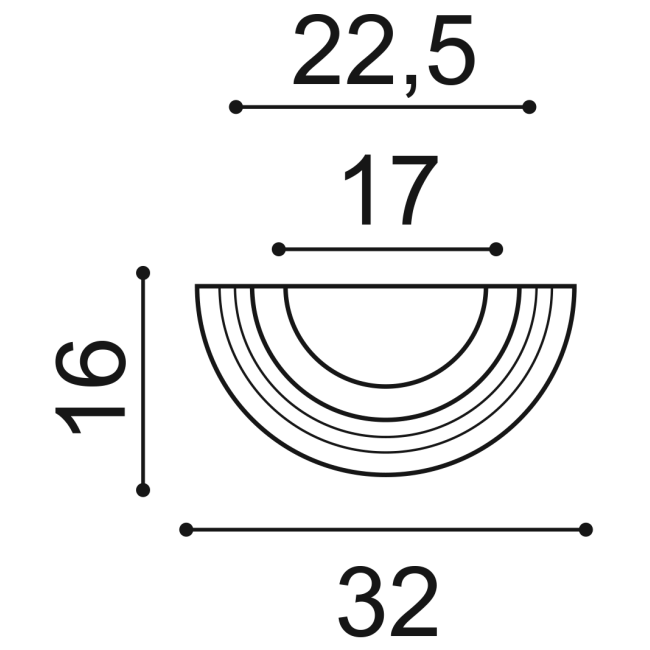 Demi-base dorique pour demi-colonne K1151 (2)