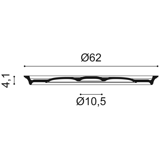 Simple rosace avec quelques anneaux concentriques R76 (3)