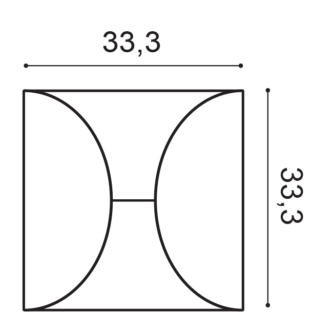 Panneau mural 3D CIRCLE à combinet à l'infini W107 (4)