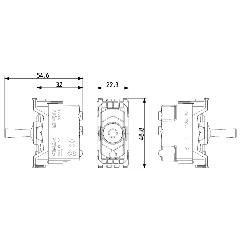 Telemecanique Sensors XCSP3902P20 interrupteur de position de sécurité XCSP poussoir à galet 2 O