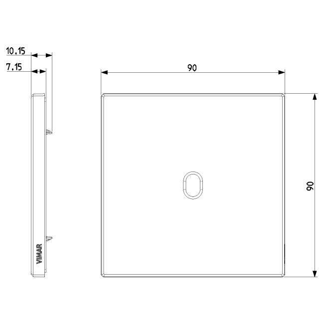 Interrupteur métal EIKON Vintage blanc - Bouton poussoir simple (5)