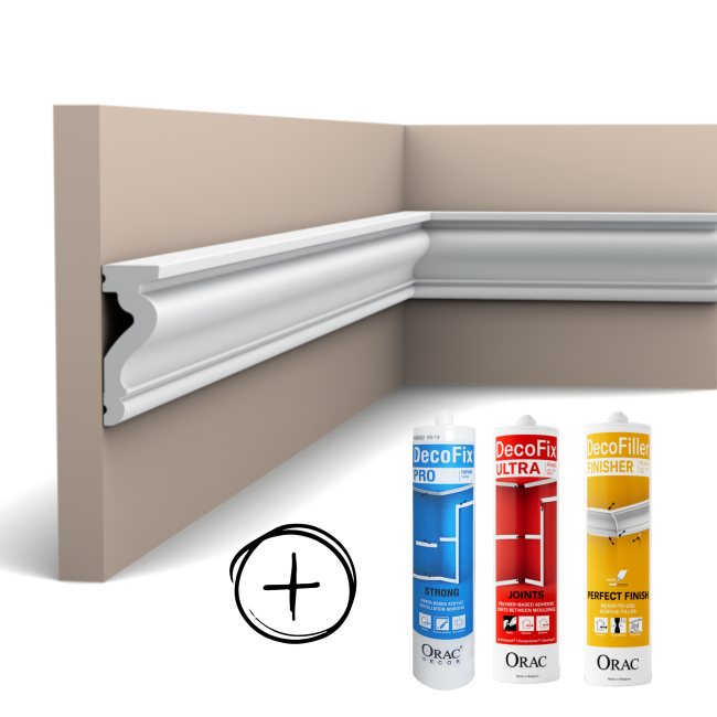 Pack 62.40 mètres linéaires DX174-2600 + colles L230 x H6 x L2,2 cm (1)