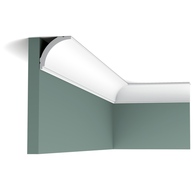 Corniche simple courbe - ORAC DÉCOR - L200 x H4,4 x l4,4 cm - Pack 10 ml CX109 + 1 colle FDP500 Corniche simple courbe - ORAC DÉCOR - L200 x H4,4 x l4,4 cm - Pack 10 ml CX109 + 1 colle FDP500 (2)