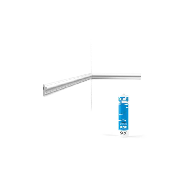 Perfil elegante - ORAC DECOR - L200 x H2,5 x L0,8 cm - Pack 10 ml PX201 + 1 cola FDP500 Perfil elegante - ORAC DECOR - L200 x H2,5 x L0,8 cm - Pack 10 ml PX201 + 1 cola FDP500 (1)