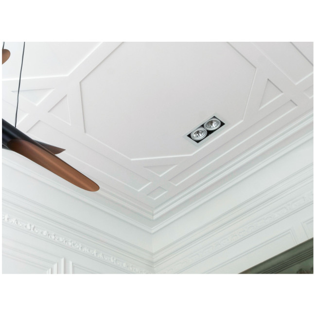 Gesims mit Blattmotiv - Orac Decor - L200xP4,8xH11,6cm - C201 (3)