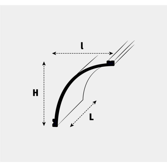 Profilo per illuminazione indiretta - Orac Decor - L200xP4,2xH5,5 cm - C323 (5)