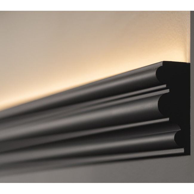 Cornice per illuminazione indiretta - Orac Decor - L200xP3,4xH8,3 cm - C324 (4)