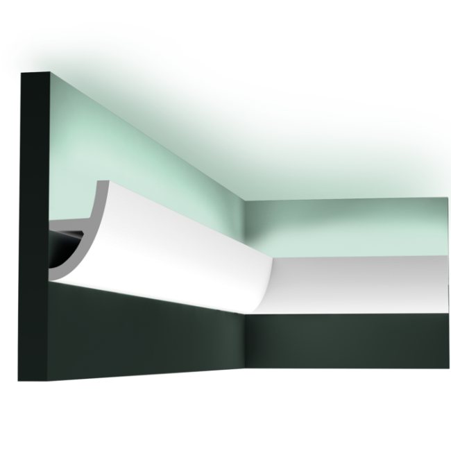 Profilo di illuminazione moderno - Orac Decor - L200xP5xH8cm - C373 (1)