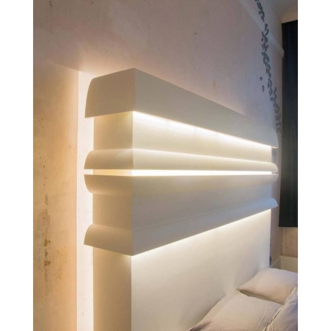 Perfil de iluminación flexible moderno - Orac Decor - L200xP5xH8cm - C373F (3)