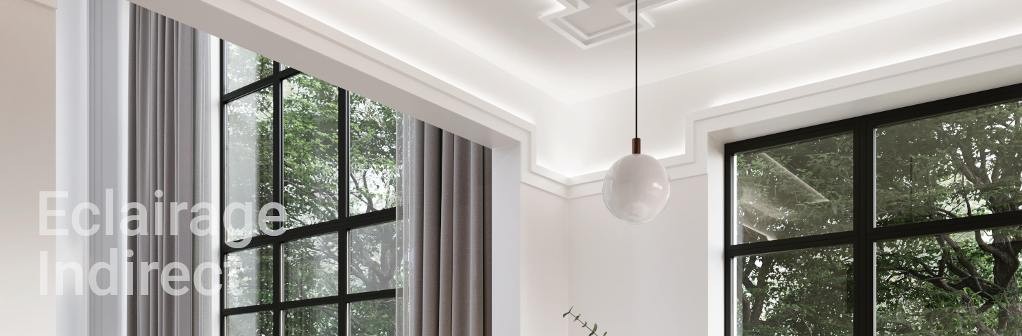 Moulure de plafond pour éclairage indirect | Architecture and Design